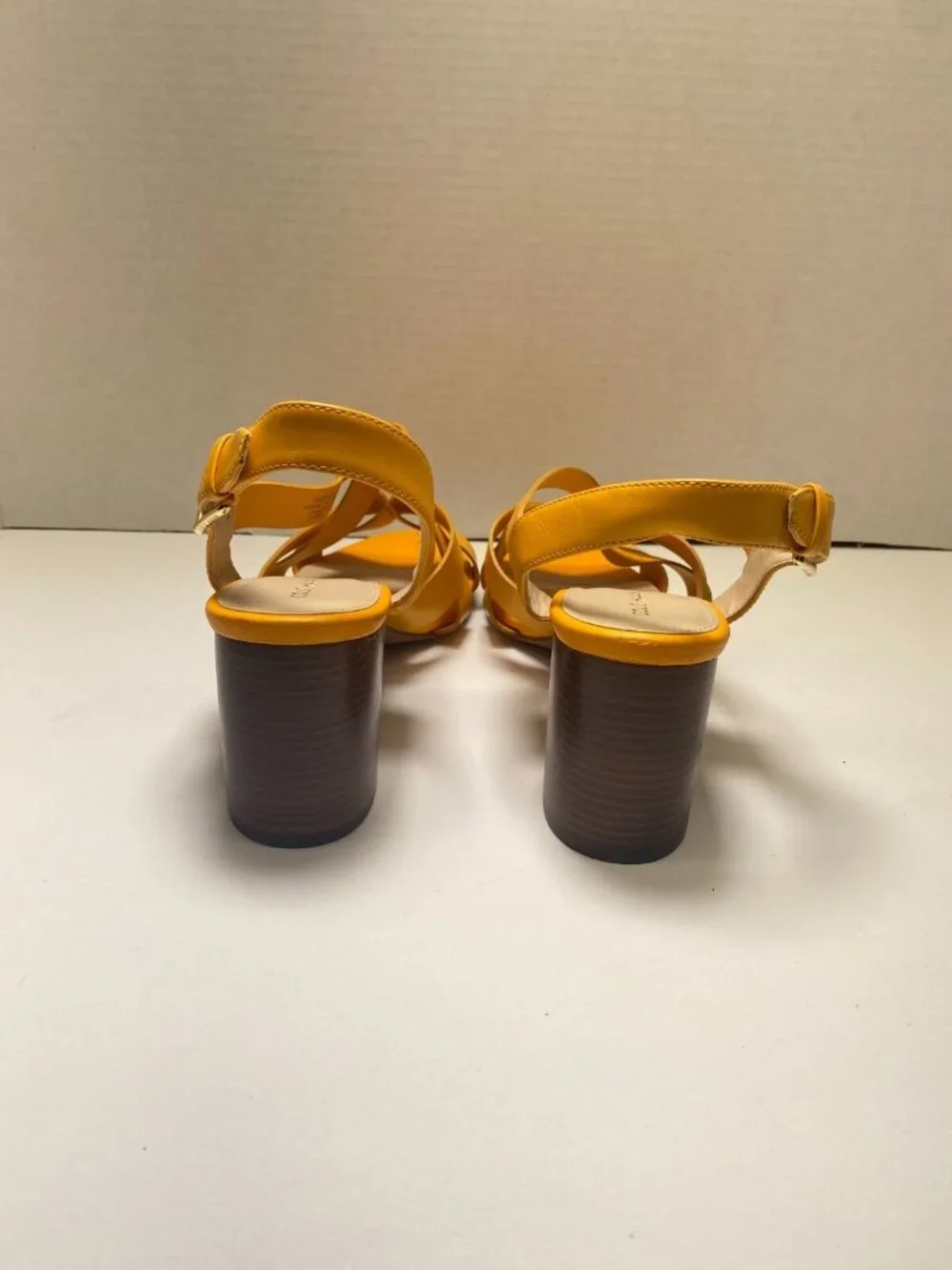Cole Haan Women's Jamie 65mm Heeled Radiant Yellow Semi Shine Sandal Sz 9.5